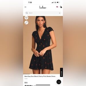Lulus cherry dress